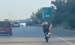 TAG Otoyolu'nda akrobatik hareket yapan motosiklet sürücüsüne ceza