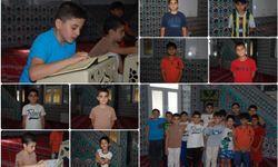 Yaz Kur'an kursundaki çocuklar: Hem öğreniyor hem eğleniyoruz