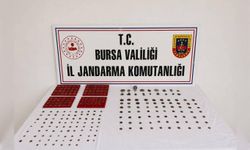 Bursa'da tarihi eser operasyonu: 273 sikke ve 18 tarihi obje ele geçirildi