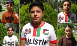 Gaziantepli çocuklar Gazze'deki soykırımın sona ermesini istediler