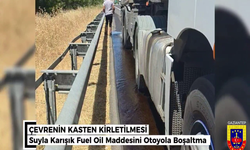 Gaziantep'te otoyola yakıt yağı döken sürücü hakkında adli işlem başlatıldı