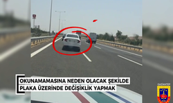 Gaziantep'te plakasını kapatan sürücüye 140 bin lira ceza