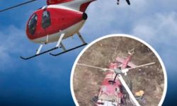 Giresun'da elektrik dağıtım şirketine ait helikopter düştü