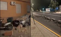 Granada'da 5 büyüklüğünde deprem: Ev, yol ve araçlarda hasar