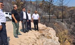 HÜDA PAR Antalya İl Başkanlığı'ndan yangın bölgesine ziyaret