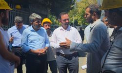 HÜDA PAR Milletvekili Dinç, hakları için eylem yapan madencileri ziyaret etti
