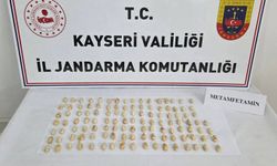 Kayseri'de ticari takside 604 gram metamfetamin ele geçirildi
