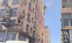 Mardin'de binanın 7'inci katında yangın paniği