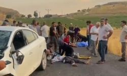 Mardin'de otomobil ile motosiklet kafa kafaya çarpıştı: 2 ölü