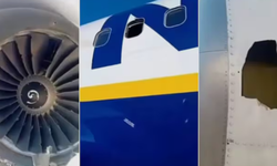 Ryanair uçağında motor parçası kabin camını parçaladı: 1 yolcu ağır yaralandı