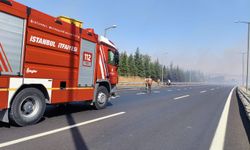 Silivri'de çıkan yangına dair valilikten açıklama: TEM Otoyolu trafiğe kapatıldı