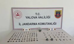 Yalova'da tarihi eser operasyonu: 228 sikke ve 28 obje ele geçirildi