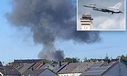 Almanya'daki ABD Hava Üssü'nden kalkan bir F-16 düştü