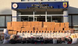 Batman'da 800 bin boş makaron ve 524 kilo kıyılmış tütün ele geçirildi