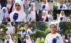 Çocuklar 'Hayat Namazla Güzeldir' etkinliğini anlattı