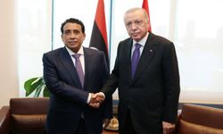 Cumhurbaşkanı Erdoğan, Libya Başkanlık Konseyi Başkanı el-Menfi ile görüştü
