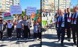 Elazığ'da Gazzeli çocuklar için uçurtmalar gökyüzüne bırakıldı