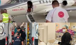 Kalp hastalığı tespit edilen 8 günlük bebek Ankara'ya sevk edildi