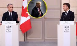 Macron ve Carney, Trump'ın ABD bayrağıyla gösterdiği adada görüşecek