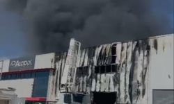 Mersin'de fabrika yangını