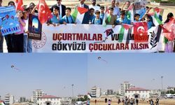 Siirt'te gökyüzüne barış mesajı: Uçurtmalar Gazze'deki çocuklar için uçuruldu