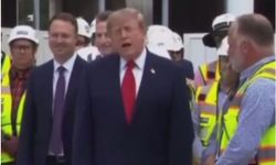 Trump'ın Beyaz Saray açıklamasında dikkat çeken görüntü