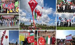 Uçurtmalar Gazzeli çocuklar için Türkiye'nin dört bir yanında gökyüzüne bırakıldı