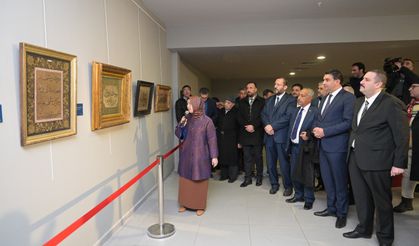 'Tarihin Akışında Meşhur Hattatlar' sergisi Urfa'da ziyarete açıldı
