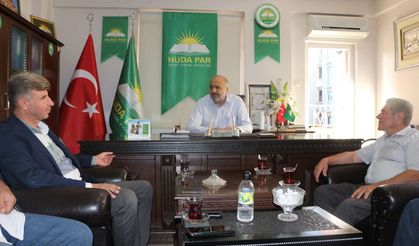 Kayapınar Belde Belediye Başkanı Özhan’dan HÜDA PAR Mardin İl Başkanlığına ziyaret