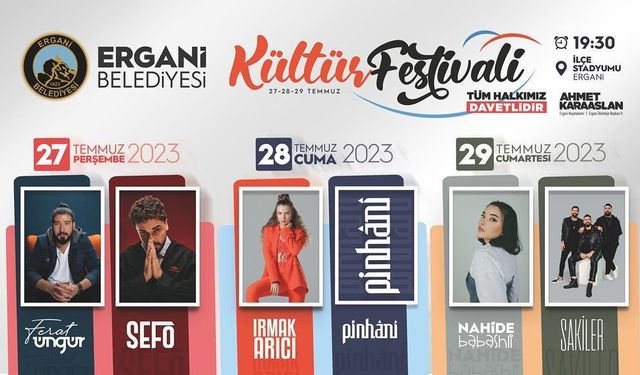 Ergani Kültür ve Sanat Festivali’ne ücretsiz otobüs hizmeti