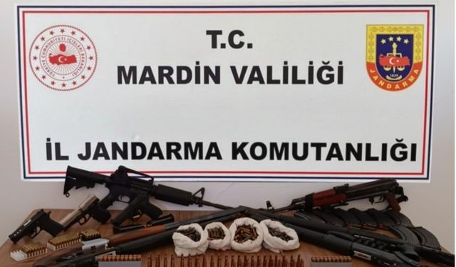 Mardin'de Silah ve Mühimmatla Dolu 2 Evde Operasyon Yapıldı