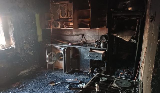 Kızıltepe’de Evde Yangın Çıktı