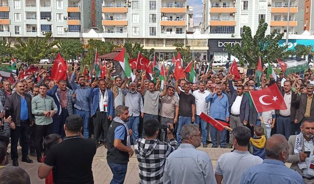 Viranşehir'de Siyonist İşgal Rejimine Karşı Büyük Protesto