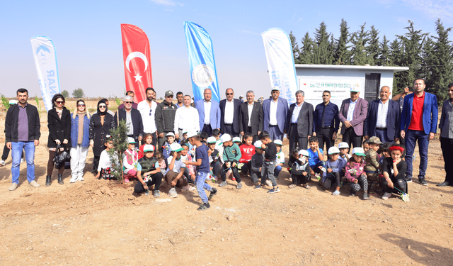 Şanlıurfa'da Milli Ağaçlandırma Günü'nde Fidanlar Toprakla Buluştu
