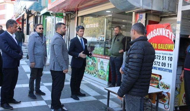 Şanlıurfa Büyükşehir Belediye Başkan Adayı Emin Özaslan, Siverek Esnafını Ziyaret Etti