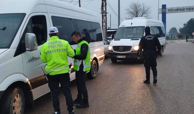 Siverek’te öğrenci servisleri denetime tabi tutuldu