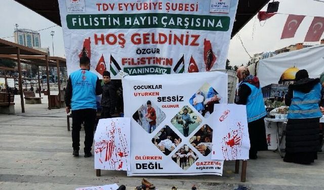 Şanlıurfa’da Filistinli mazlumlar için hayır çarşısı açıldı