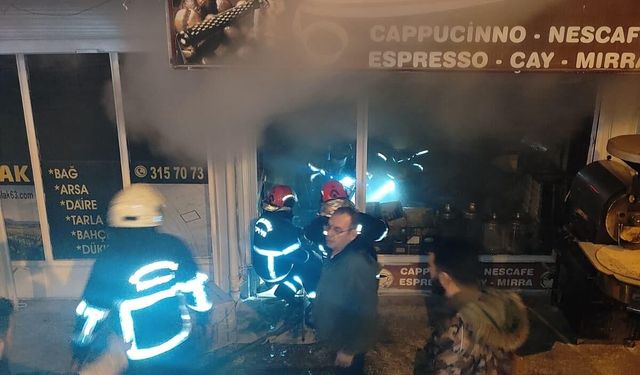 İş yerinde korkutan yangın