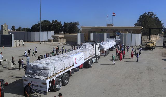 Libya’dan gönderilen yardım malzemeleri Gazze'ye ulaştı