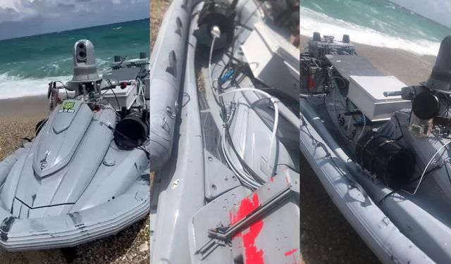 Patlayıcı yüklü insansız deniz aracı İstanbul'da sahile vurdu