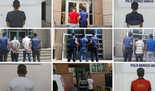 Gaziantep'te araması bulunan yüzlerce kişi yakalandı