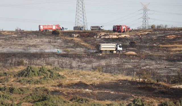 İstanbul'da arazi yangını