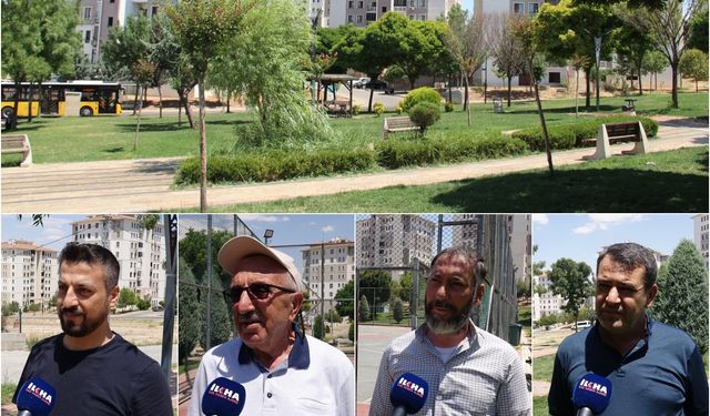 Mahalle sakinlerinden park tepkisi: Işıklandırma ve güvenlik istiyoruz