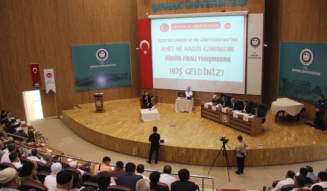 Ayet ve hadis ezberleme yarışması Türkiye finali Şırnak’ta yapıldı