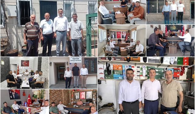 HÜDA PAR Şahinbey İlçe Başkanı Kaya'dan muhtar ziyaretleri