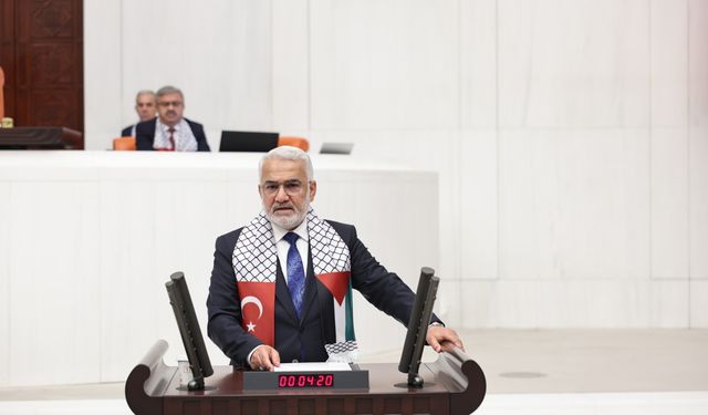 Yapıcıoğlu: Siyonist terör örgütünün saldırıları sadece masum Filistinlilere yönelik değil, tüm insani değerlere yöneliktir