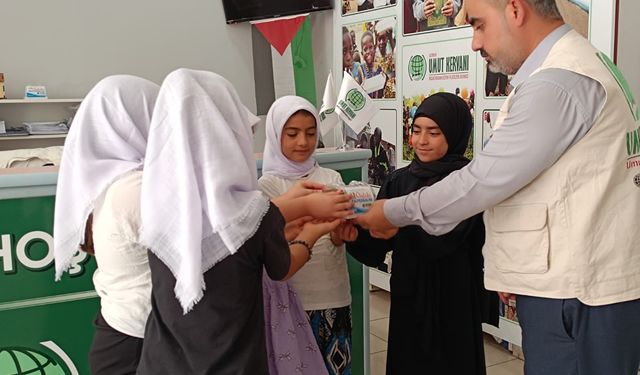 Batman'da Kur'an kursu öğrencilerinden Gazze'ye anlamlı yardım