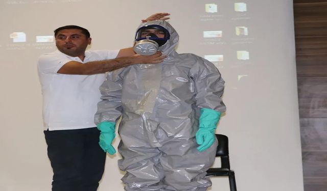 Bingöl Devlet Hastanesi’nde KBRN ünitesi denetimi ve farkındalık eğitimi gerçekleştirildi