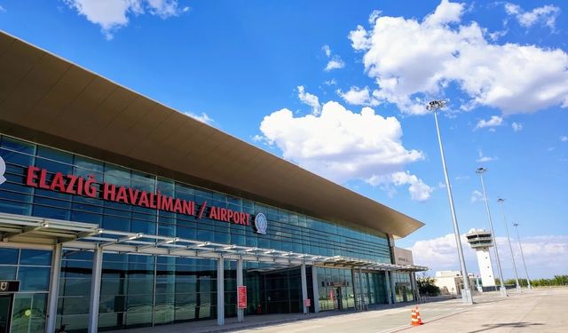 Elazığ Havalimanı ilk 8 ayda 721 binden fazla yolcuya hizmet verdi
