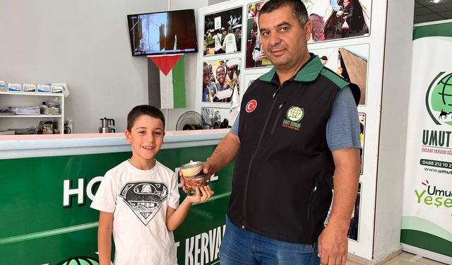 Küçük yürekten büyük destek